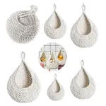 Cotton Rope Woven Storage Basket Wall Mount Fruit Vegetable Organizer Container – Max
