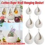 Cotton Rope Woven Storage Basket Wall Mount Fruit Vegetable Organizer Container – Max