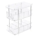 3 Layer Transparent Storage Rack Multi Functional Organizer Shelf Clear for Home