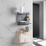 4PCS Pegboard Storage Rack Hanging Shelf Durable Space Saving