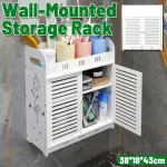 Bathroom Multi Layer Wall Mounted No Drill Skin Care Storage Rack Durable