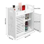 Bathroom Multi Layer Wall Mounted No Drill Skin Care Storage Rack Durable
