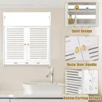 Bathroom Multi Layer Wall Mounted No Drill Skin Care Storage Rack Durable