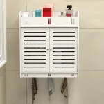 Bathroom Multi Layer Wall Mounted No Drill Skin Care Storage Rack Durable