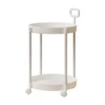 Cream Style Home Coffee Table Movable Creative Sofa Side Table Bedside Table