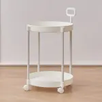 Cream Style Home Coffee Table Movable Creative Sofa Side Table Bedside Table