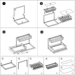Under Sink Storage Rack Kitchen Cabinet Organizer Adjustable Shelving Unit Home – White