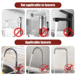 Adjustable Faucet Sink Shelf Drainage Rack Kitchen Storage Organizer for Home