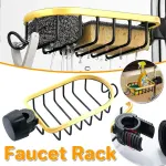 Adjustable Faucet Sink Shelf Drainage Rack Kitchen Storage Organizer for Home
