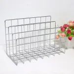Three Layer Iron Office Document Organizer Rack Magazine Storage Shelf Bookshelf
