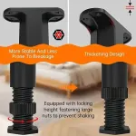 4pcs Adjustable Bed Frame Feet Ribbed Furniture Support Legs Sturdy Foundation