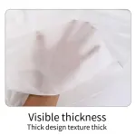 10pcs PEVA Rectangle Tablecloths Solid Colour Waterproof Party Table Covers – Black
