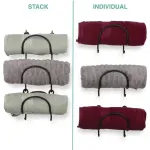 Multifunctional Wall Mounted Bathroom Storage Rack Multi Layer Towel and Wine