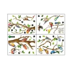 130x65cm Removable Wall Stickers Birds On Tree Branch Wall Decor Decal Home