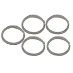 5 Rolls Automotive Glass Removal Tools Steel Wire Rope Disassembling Kit - Silver