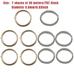 5 Rolls Automotive Glass Removal Tools Steel Wire Rope Disassembling Kit – Silver