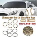 5 Rolls Automotive Glass Removal Tools Steel Wire Rope Disassembling Kit – Silver