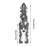 25in1 Wire Stripping Pliers Multi Function Cable Splitter Cutter Winding Tool