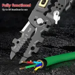 25in1 Wire Stripping Pliers Multi Function Cable Splitter Cutter Winding Tool