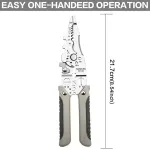 Multifunctional Wire Stripper Pliers Electric Cable Crimper and Cutter Tool Set
