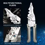 Multifunctional Wire Stripper Pliers Electric Cable Crimper and Cutter Tool Set