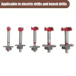 5PCS Woodworking Hole Saw Set Sturdy Durable for Wood Processing Openings Use