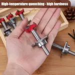 5PCS Woodworking Hole Saw Set Sturdy Durable for Wood Processing Openings Use