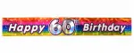2.6m Happy 60th Birthday Party Banner