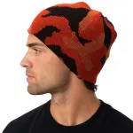 Camo Beanie Hat Winter Ski Army Military Hunting Warm – Orange Camouflage