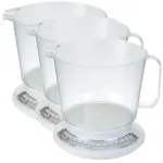 3x Propert 2.2kg Kitchen Scale with Jug Dishwasher Safe Scales