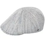 Bailey Mens Penson Ivy and Flat Cap For Autumn and Winter Season – Grey Plaid