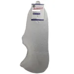 1 Pair NO SHOW BAMBOO SOCKS Non Slip Heel Grip Low Cut Invisible Footlet – White – 2-8