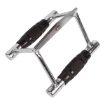 Rubber-Coated Close Grip Triangle Attachment for Lat Pulldown