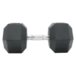 25KG Commercial Rubber Hex Dumbbell Gym Weight