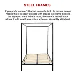 4 Four Poster Queen Bed Frame