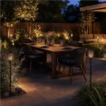 10 Pack Solar Torch Lights 96 LED Flickering Lighting Dancing Flame Garden Lamp