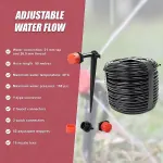 50M Hose Garden Irrigation System Plant Watering DIY Micro Drip Kits