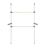 Heavy Duty Adjust Clothes Rail Storage Garment Shelf Hanging Display Stand Rack