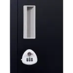 12-Door Steel Locker – Black, 3-Digit Combination Lock
