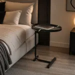 Side Table for Living Room End Coffee Table – Egg-Shaped Top