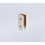 120x100cm Corner Frameless Shower Screen with U-Brackets and SS Hinges, Square Knob Handle – Nickel