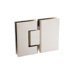 120x70cm Corner Frameless Shower Screen U-Brackets and Floor U-Bracket with SS Hinges for Contemporary Bathrooms – Nickel