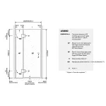 110x110cm Corner Frameless Shower Screen with Brackets and Brass Hinges – U-Brackets and Floor U-Bracket – Nickel