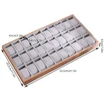 30-Grid Watch & Jewellery Tray Organiser Display Case Holder – Velvet Drawer Insert