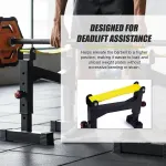 2x Deadlift Sling Racks Barbell Jack Squat Wedge