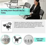 3pc Folding Lecture Chair with Table Top Training