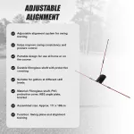 Portable Golf Swing Trainer Multi Functional Training Aid for Swing Practice Tempo and Strength Improvement
