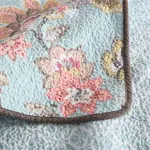 100% Cotton Blush Aqua Rosehaven Coverlet Bedspread Set