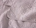 100% Cotton Embossed Lavender Bloom Haven Coverlet Bedspread Set