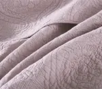 100% Cotton Embossed Lavender Bloom Haven Coverlet Bedspread Set